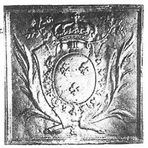 Armes de France (plaque aux lignes très fines) Armes de France (plaque aux lignes très fines)