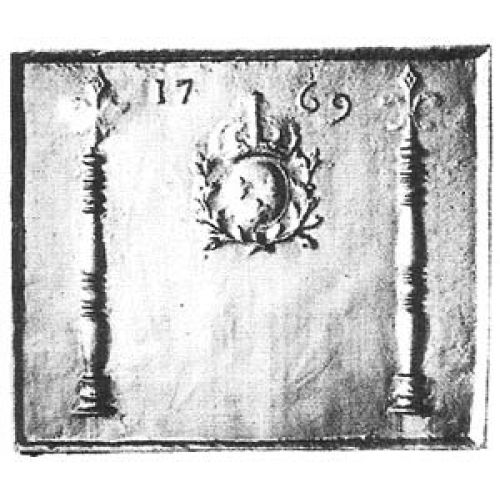 Plaque sobre coulée sous le règne de Louis XV Plaque sobre coulée sous le règne de Louis XV